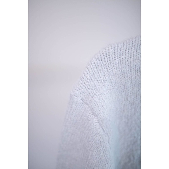 Zara Womens Cropped Sweater Chunky Knit Gray Pullover Wool Alpaca Blend SZ US M - Picture 4 of 8